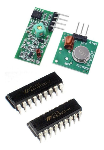 Kit Rf 433 Mhz Transmisor Receptor, Ht12e, Ht12d