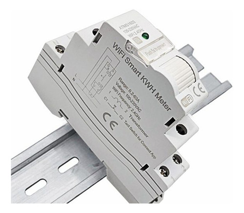 Contador Wifi Inteligente Din Monofásico Ca 110v 240v