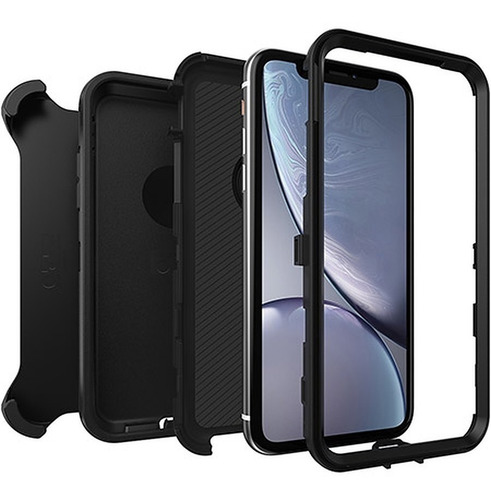 Imagen 3 de 8 de Carcasa Otterbox Defender iPhone XR Negro