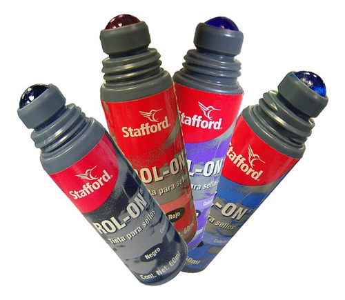 Tinta Para Sello Rol-on Stafford 60ml Color A Escoger 