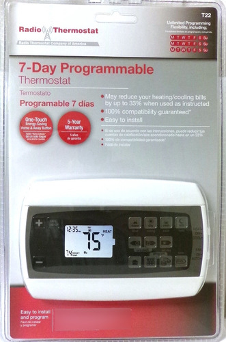 Termostato Radio Programable 7 Dia