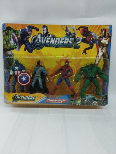 Set Muñecos Avengers X 4