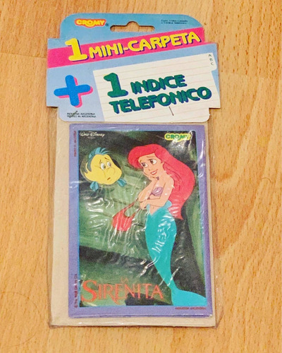 Cromy Mini Carpeta Sirenita  1989 A Eleccion