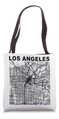 Mapa De Calles De La Ciudad De Los Ángeles Recuerdo De Calif