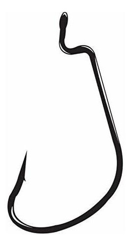 Gamakatsu G-lock Gusano Hook-pack De 25 (negro, 5/0).