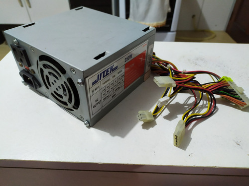 Imagem 1 de 8 de Fonte Atx De Pc 250w Jitek 115/230v 50/60hz
