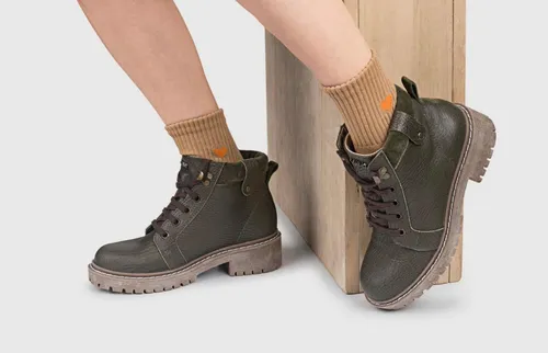 Borcegos Botas De Cuero Viamo Ferberi Dama Mujer 26.500