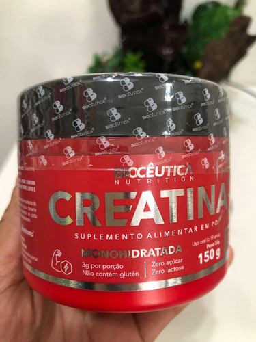 Creatina Suplemento Alimentar Em Pó 150g Bioceutica Sabor Sem Sabor