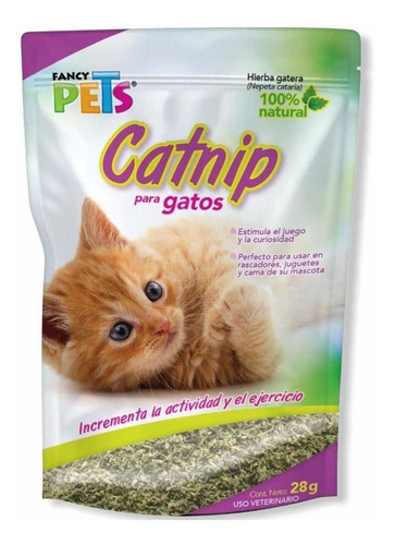 Catnip Atrayente Gato 28gr Hierba Gatera P/juguete, Rascador