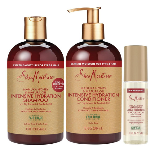 Conjunto De Shampoo E Condicionador Shea Moisture + Conjunto