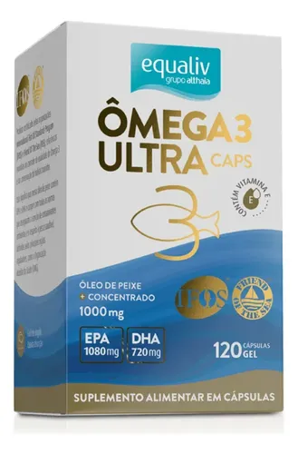 Equaliv Ômega 3 Ultra 120 Cáp – Alta Concentração EPA/DHA