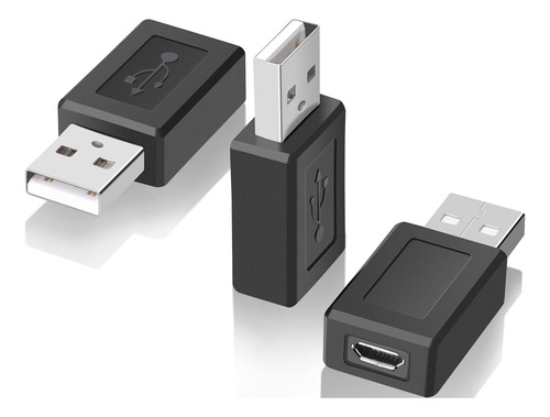 Saisn - Adaptador Mini Usb 2.0 A Macho A Usb Micro Hembra (3