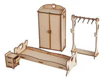 Comprar Muebles Para Casita De Muñecas Grandes! Combo Dormitorio!