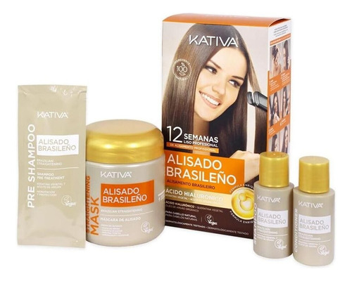 Kativa Alisado Brasileno Brazilian 12 Semanas Pack De 2
