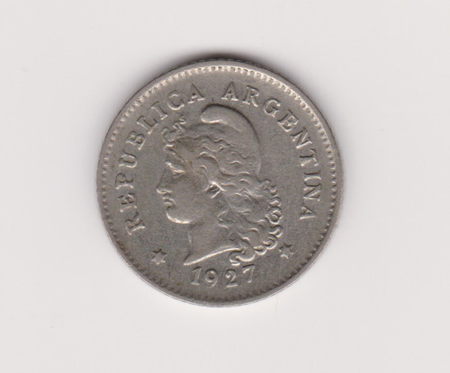 Moneda Argentina 10 Ctvs 1927 Janson 115 Excelente +