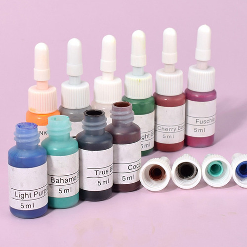 Kit Tintas Profesional Para Tatuar Tatuajes 5ml 10 Colores