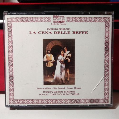 Umberto Giordano La Cena Delle Beffe Opera Completa 2 Cd Set