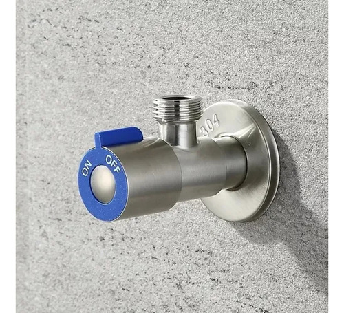 Llave De Paso Angular Azul 1/2 - 5 Unidades