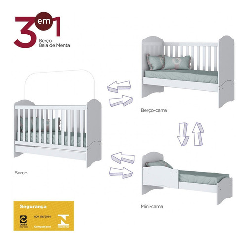 Imagem 7 de 12 de Quarto Infantil Com Guarda Roupa 3 Portas Cômoda E Hc