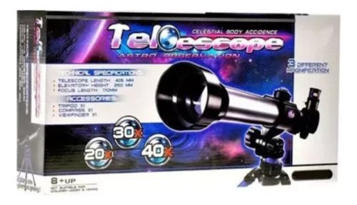 Telescopio Monocular Astronomico Y Terresetre X20 X30 X40
