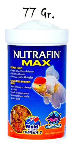 Nutrafin Max Alimento Premiun Peces Goldfish Escamas 77 Gr.