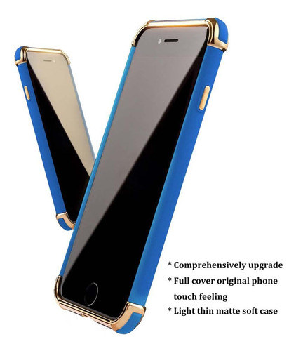 Tveghvad Ultra Slim Flexible iPhone 8 Plus Matte Case, 3 En