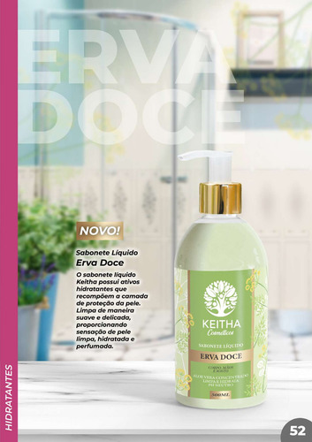 Sabonete Líquido Erva Doce 500 Ml - Keitha Cosméticos