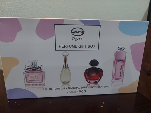 Perfumes Mujer Sets De Fragancias 4pzs 25 Ml, Ideal