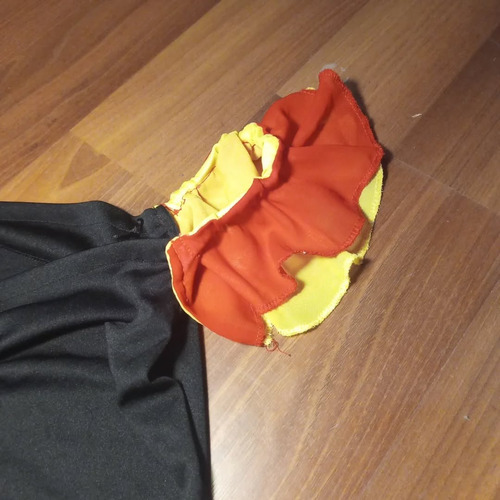 Disfraz De Flamenco Negro Amarillo Y Rojo Talle 38 Negro 38