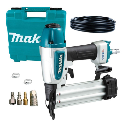 Pinador Pneumatico Makita Af506 + Mangueira E Kit Engate 