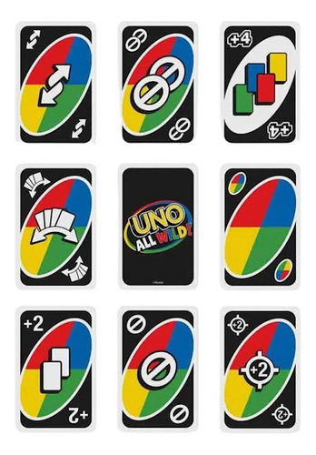 Juego de cartas Uno All Wild Unit Hhl33 Mattel