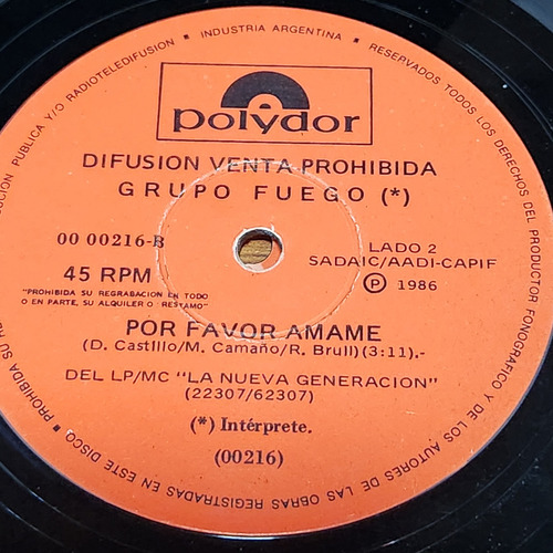 Simple Grupo Fuego Xy Polydor C3