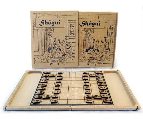 Jogo Japonês Shogi Chessman C/peças De Madeira