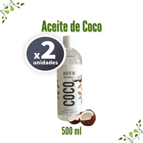 Aceite De Coco 500ml Fitbody X2