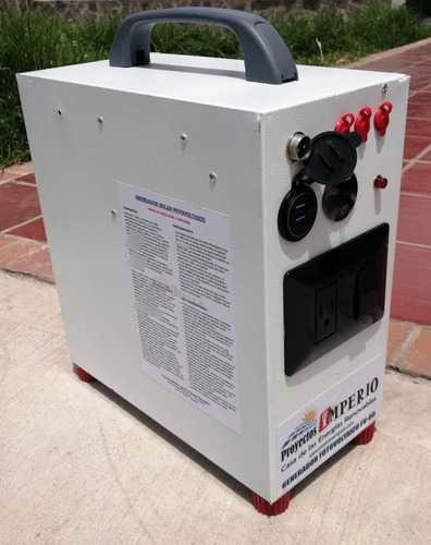 Imagen 7 de 10 de Planta Solar Fv40 Kit Básico Bombillos Led, Tomas Usb Y 110v