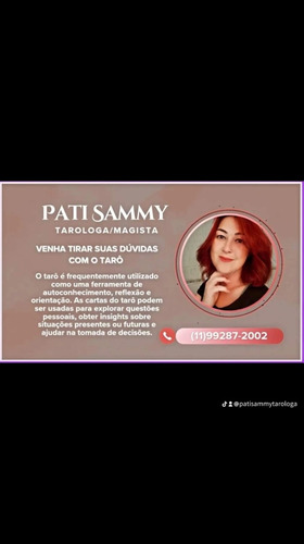 Consulta Ao Tarô Pati Sammy Tarologa 