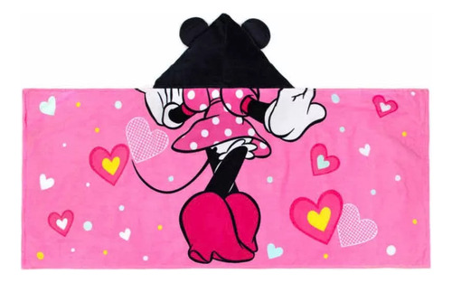 Toalla Niña Minnie Mouse Capucha Bata