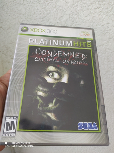 Videojuego Condemned: Criminal Origins  Xbox 360