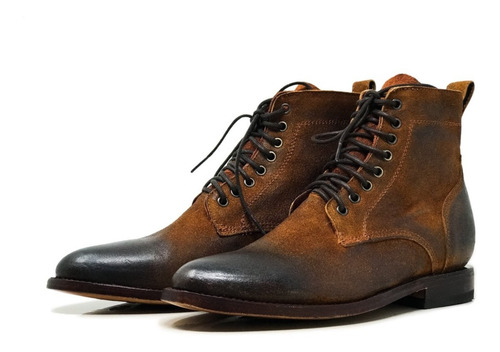 Imagen 2 de 9 de Botín Fino De Piel Vacuno Natural Artesanal Goodyear Welt