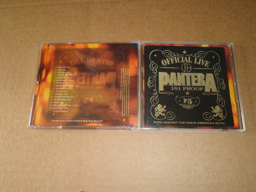 Pantera Official Live 101 Proof Edicion Japonesa Con Obi Cd (Usado)