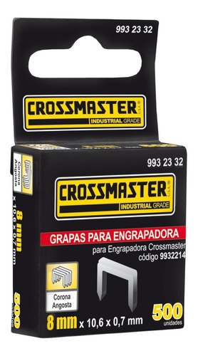 Grapas Rectas 1500 Uds Engrampadora Crossmaster Industrial