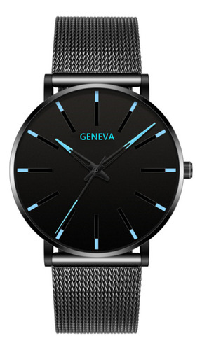 Relógio Masculino Ultrafino Com Pulseira De Malha