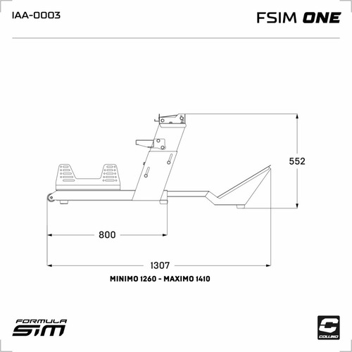 Imagen 4 de 8 de Simulador Sin Butaca Collino Formula Sim Logitec G29 12 C