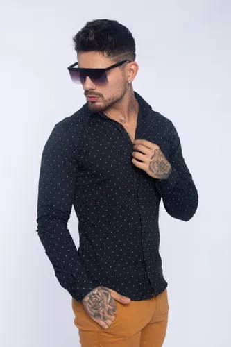 Camisas Celeste Con Puntos Blancos De Hombres MercadoLibre