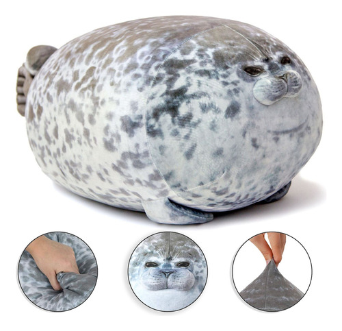 Almohada Foca De Peluche De Foca  Tierno Exclusivo 30cm