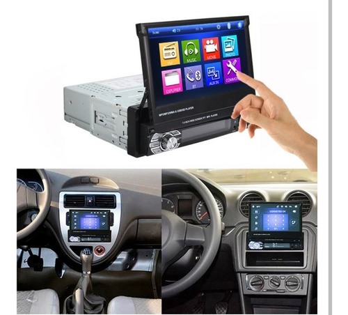 Radio Multimedia Pantalla Retráctil Android Wifi Gps C/cam.