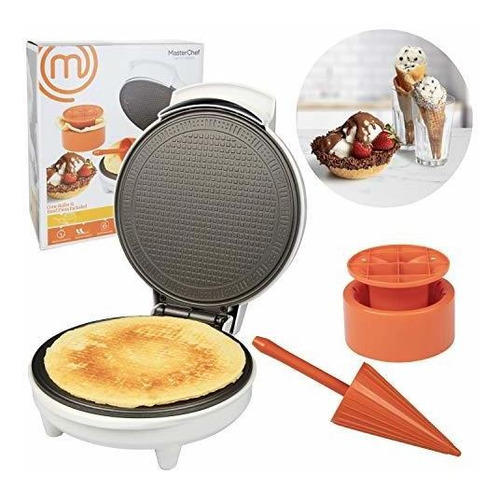 Máquina Para Hacer Waffle Y Tazones Incluye Rodillo Para