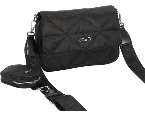 Bolsa Crossbody Para Mujer Enso Eb511cbb Color Negro