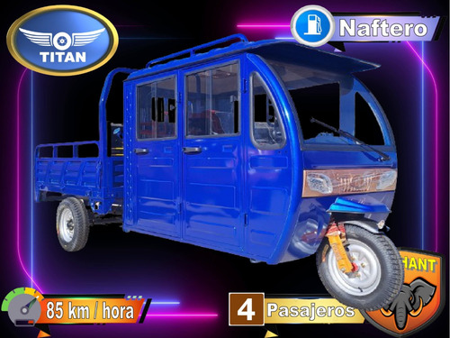 Triciclo Naftero Doble Cabina 1000kg 4 Pasajeros Titan 200cc