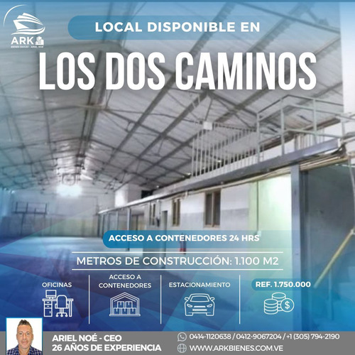 (#1048) Galpón De 1.100m2, Los Dos Caminos - Caracas